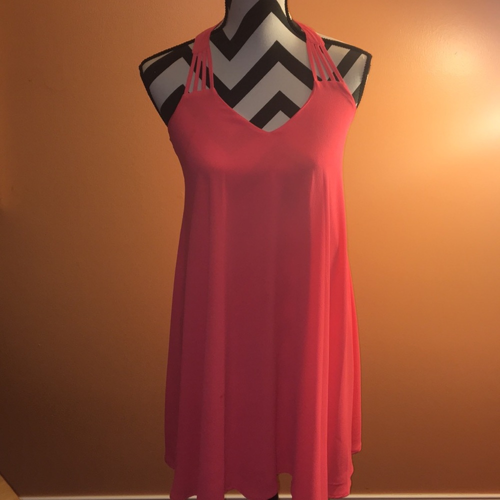 Coral Pink Strappy Sundress